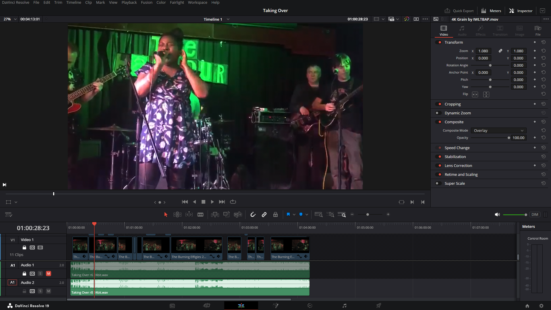 Davinci resolve video editor screenshot